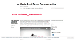Desktop Screenshot of mariajoseperezcomunicacion.net