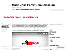 Tablet Screenshot of mariajoseperezcomunicacion.net